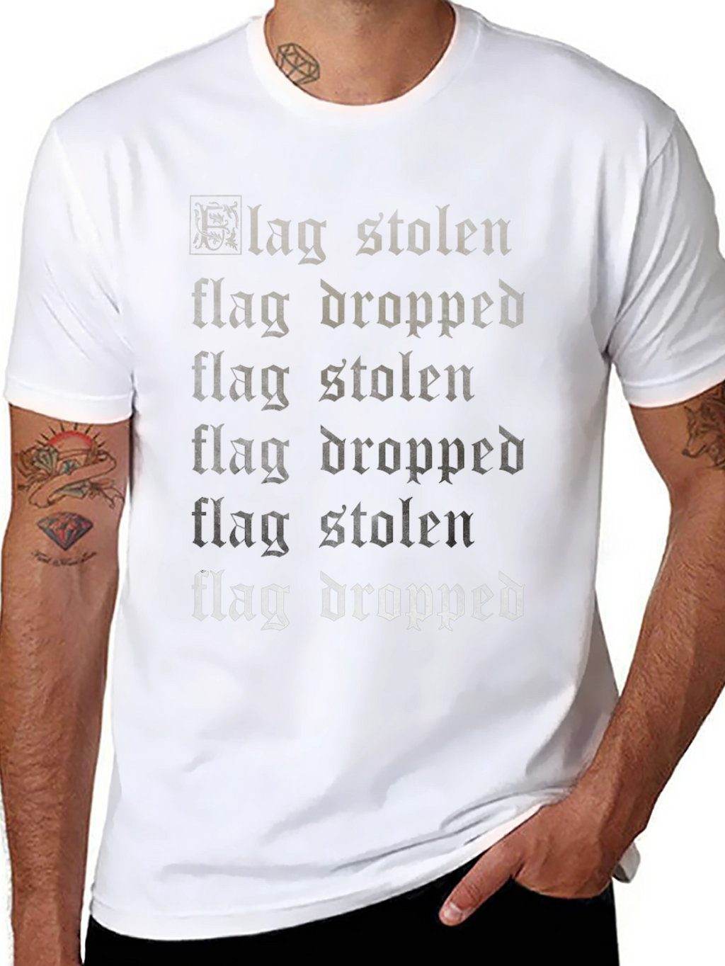 Flag Stolen Flag Dropped Graphic T-Shirt