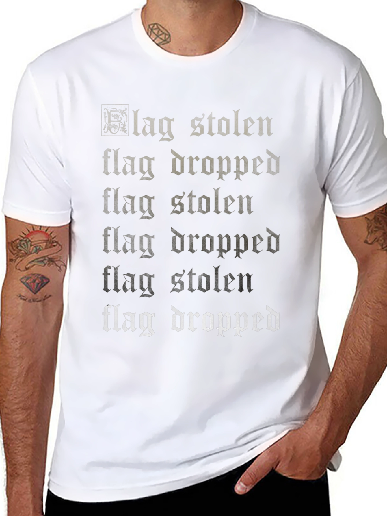 Flag Stolen Flag Dropped Graphic T-Shirt