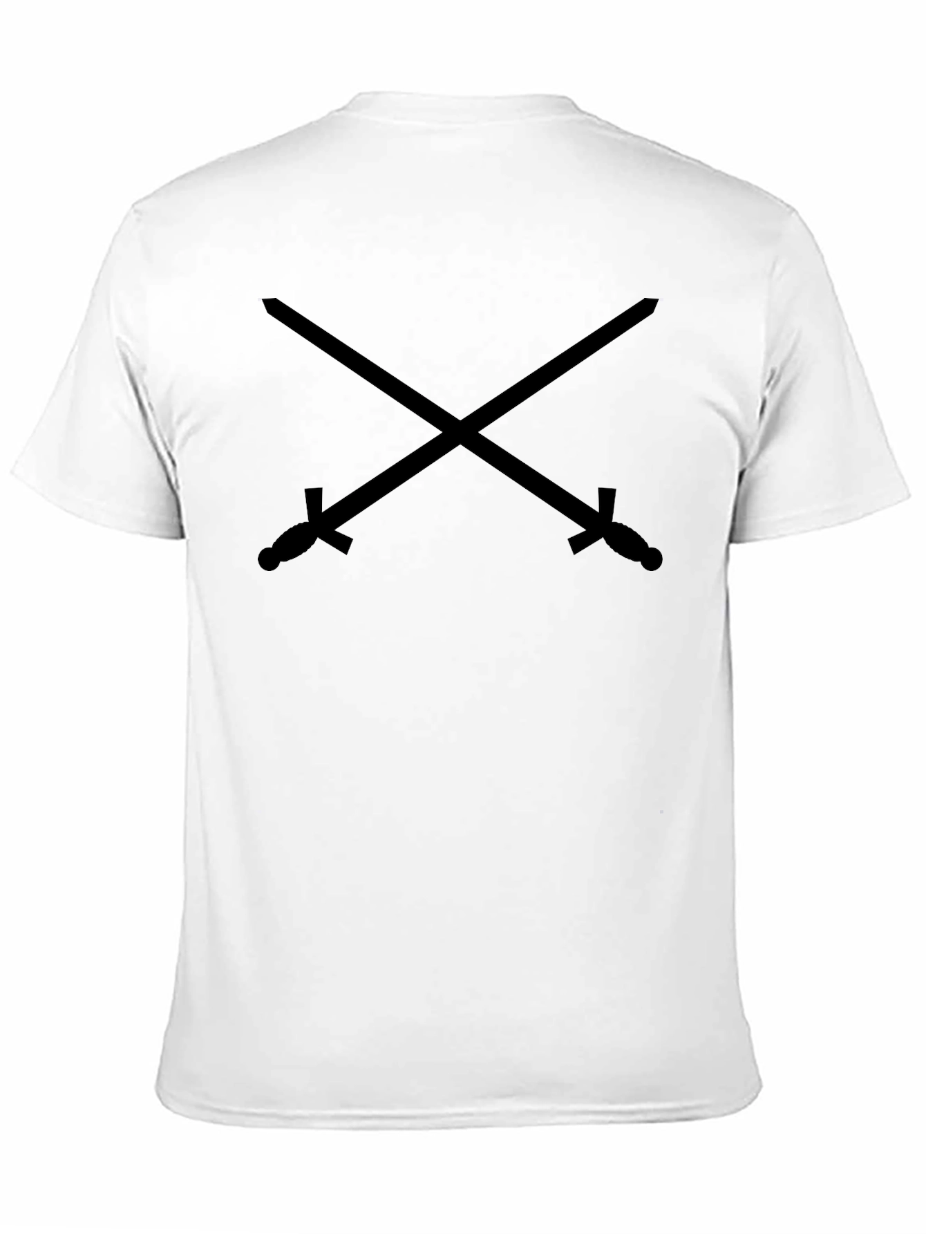 Crossed Swords Graphic Black T-Shirt