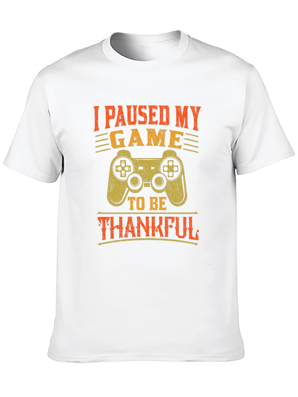 Gamer Thanksgiving T-Shirt - I Paused My Game