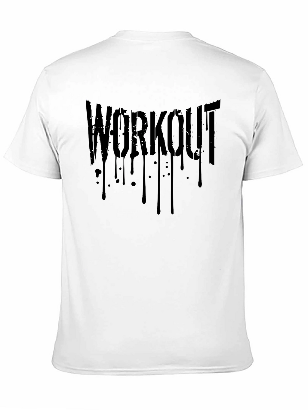 Workout Graphic Print Black Mens T-Shirt