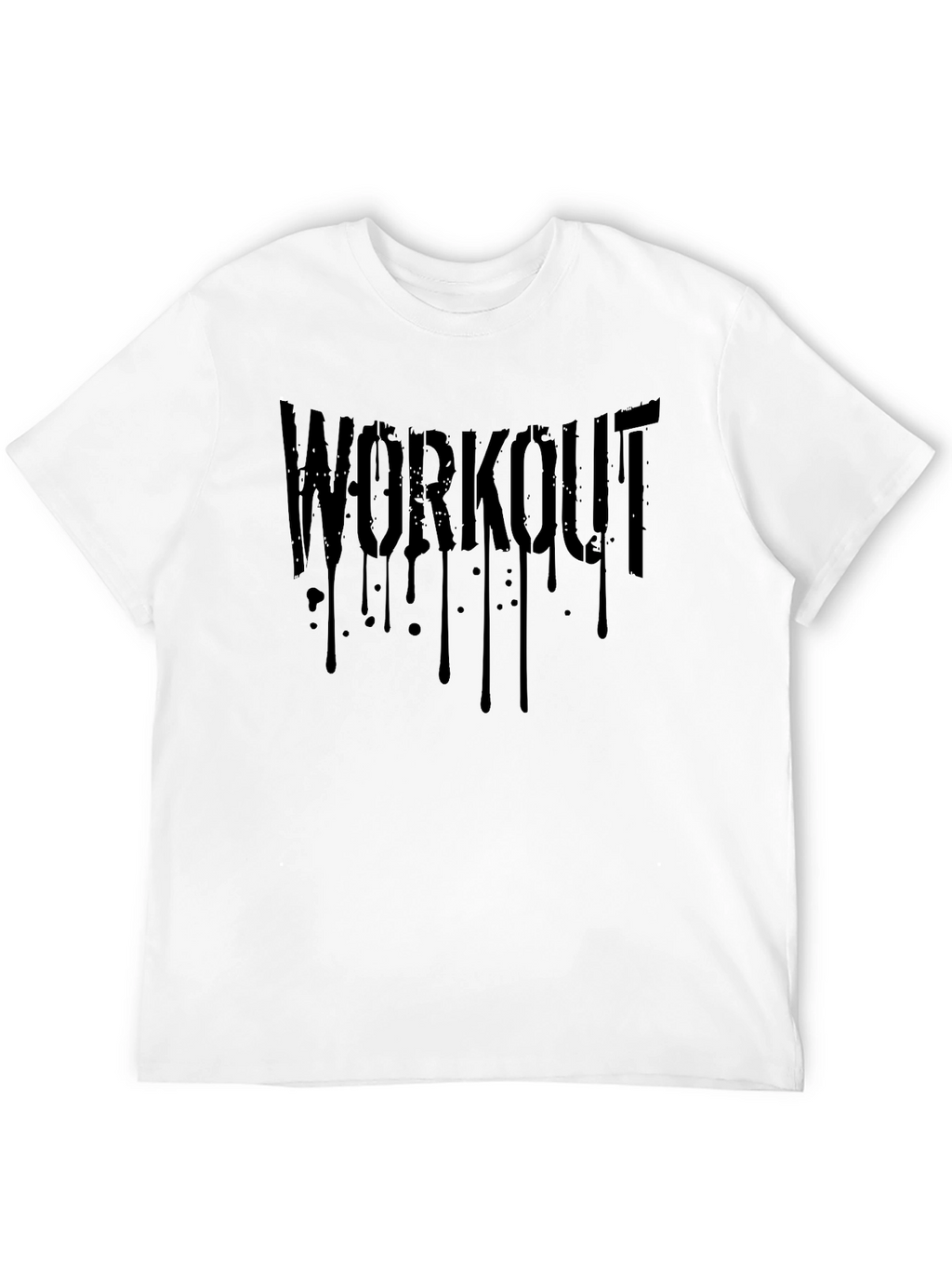 Workout Graphic Print Black Mens T-Shirt