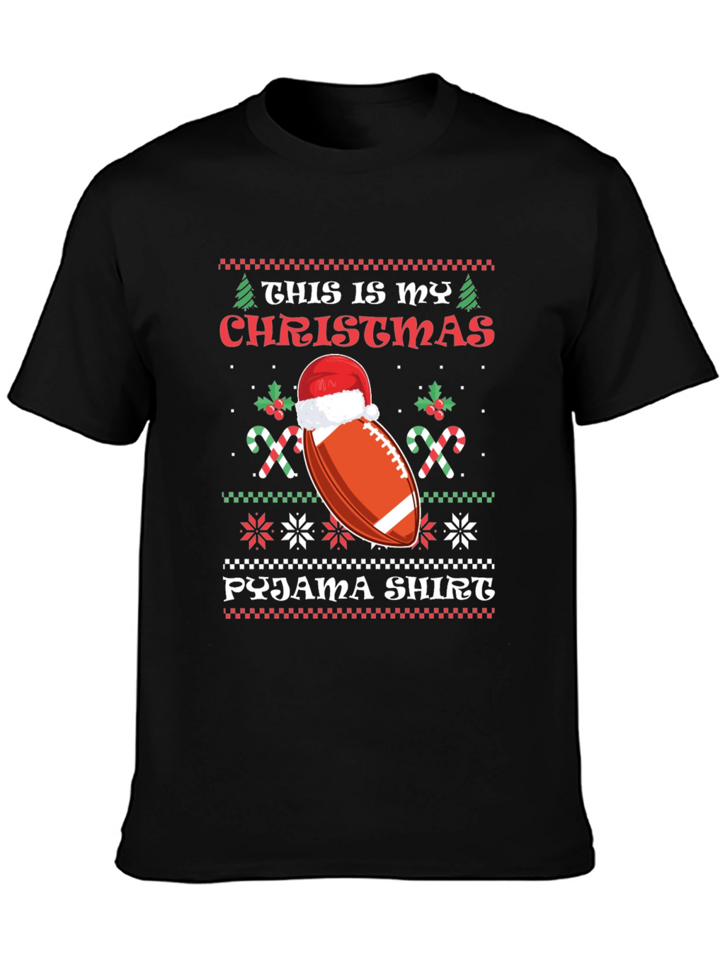 Christmas Football Pajama Shirt