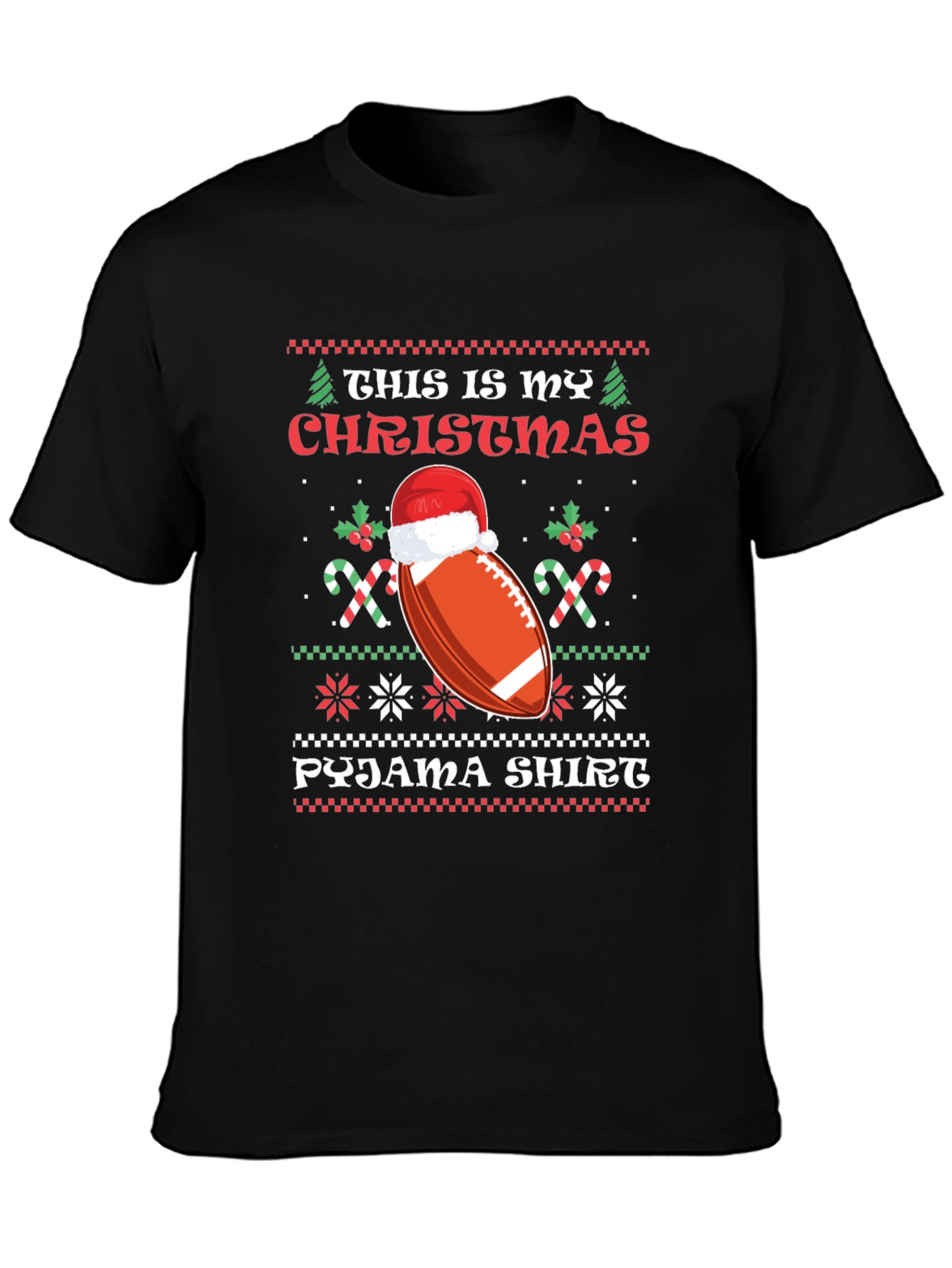 Christmas Football Pajama Shirt