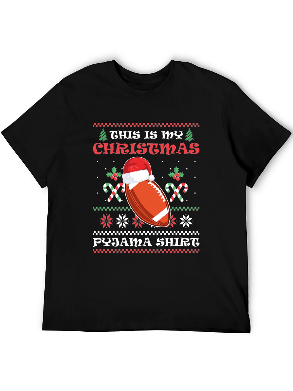 Christmas Football Pajama Shirt