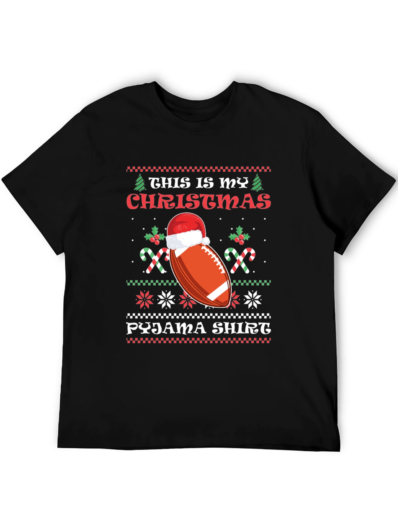 Christmas Football Pajama Shirt