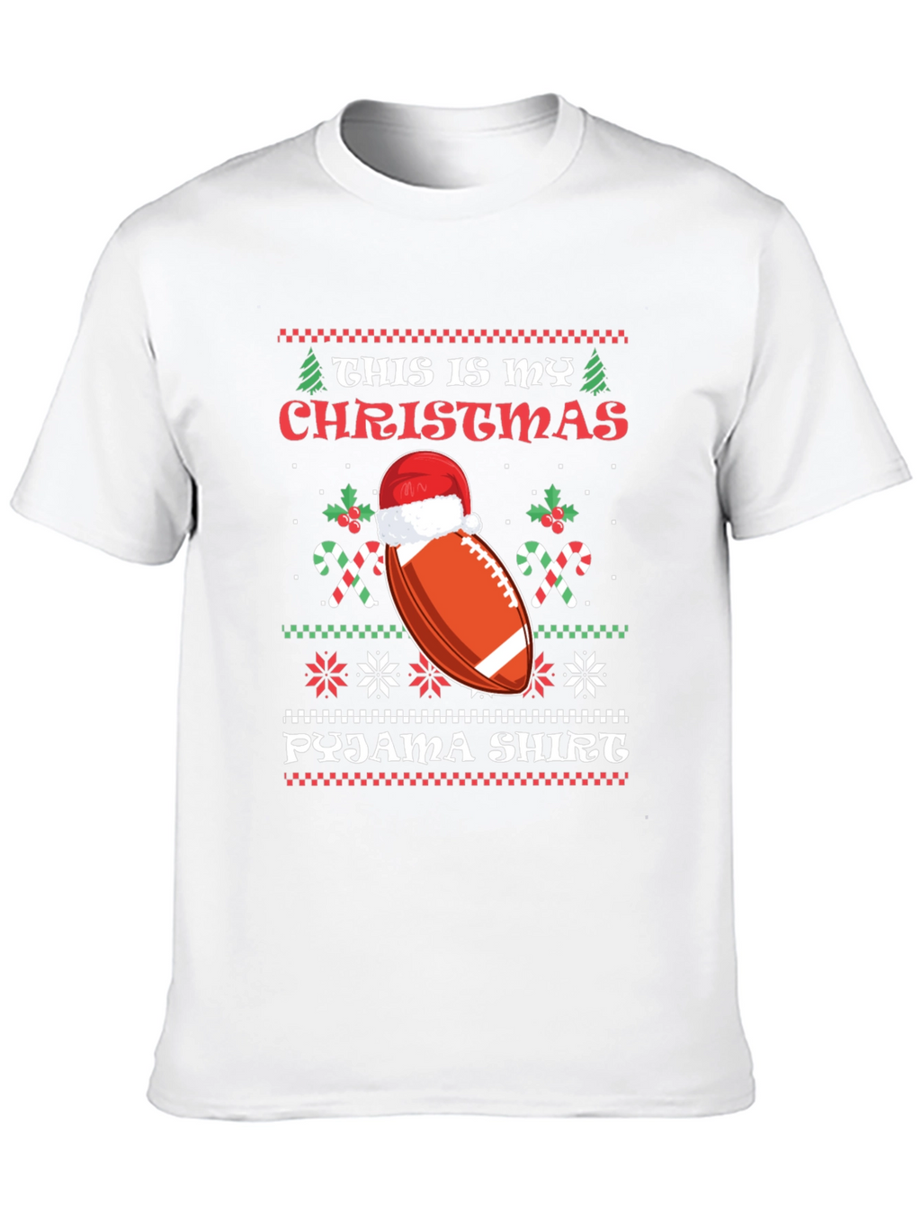 Christmas Football Pajama Shirt