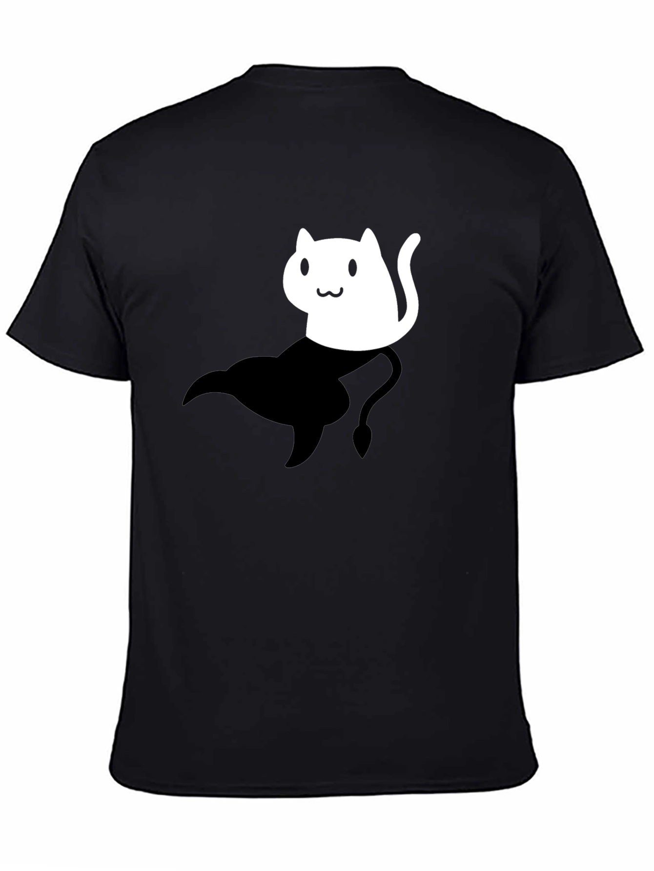Cat Genie T-Shirt - Black Unisex Cotton Tee