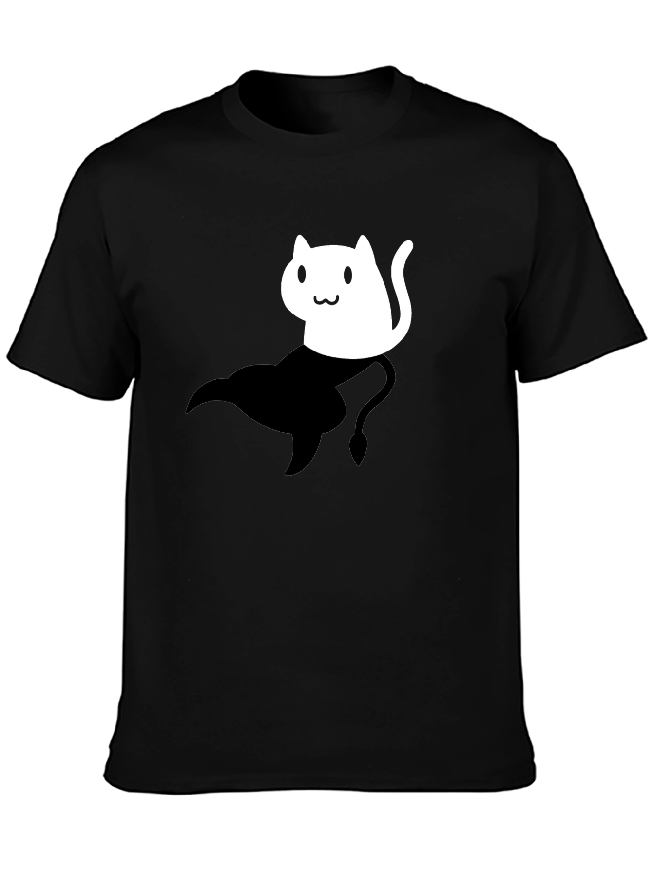 Cat Genie T-Shirt - Black Unisex Cotton Tee