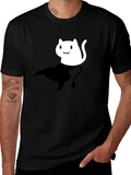 Cat Genie T-Shirt - Black Unisex Cotton Tee