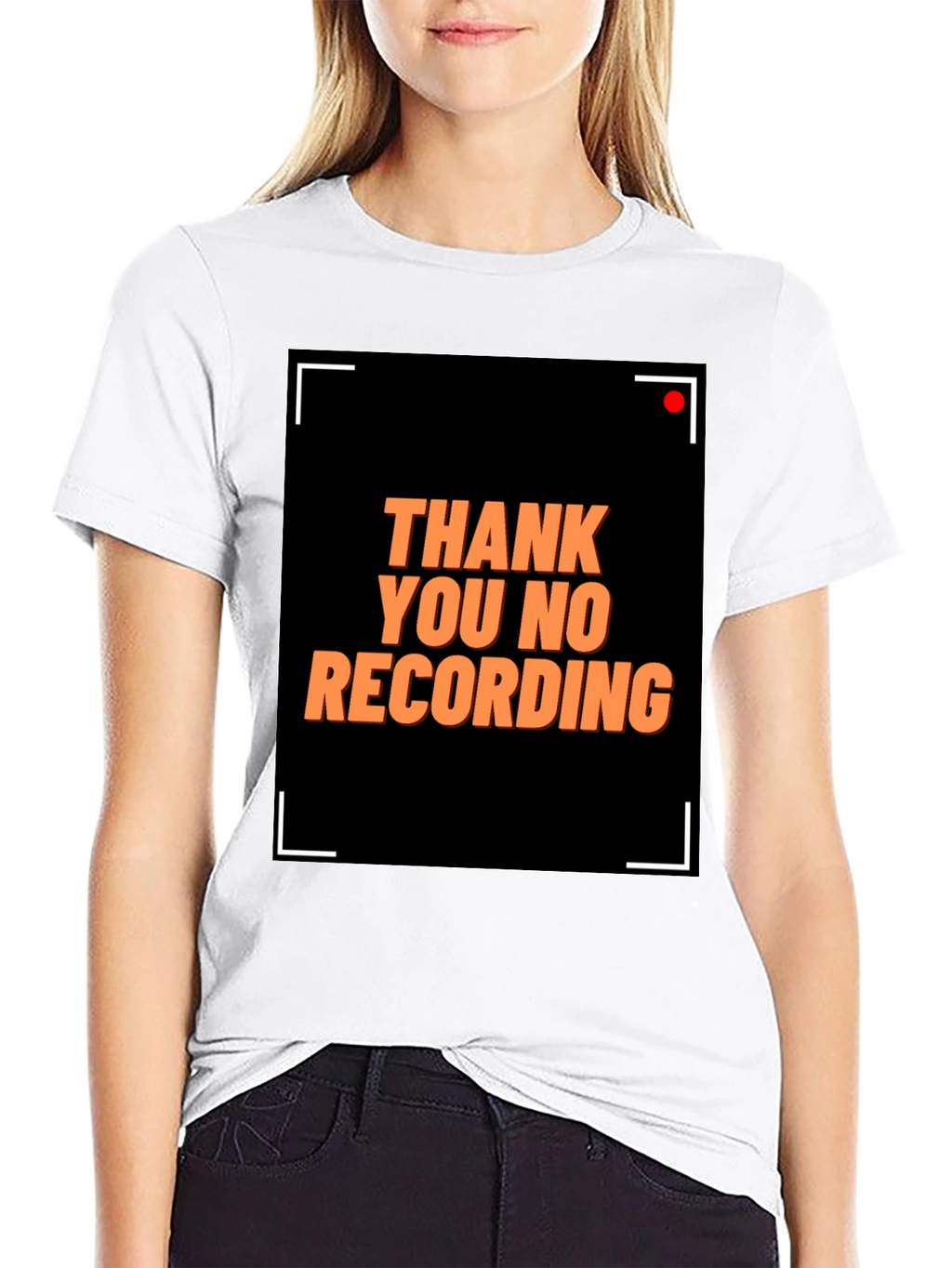 Thank You No Recording Graphic Tee