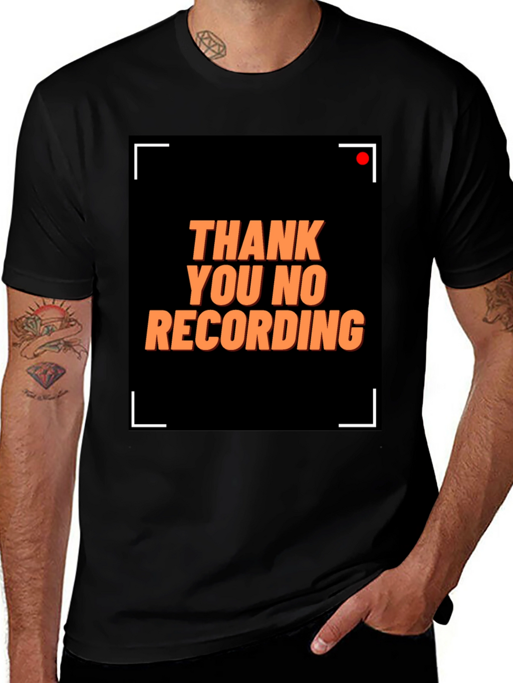 Thank You No Recording Graphic Tee