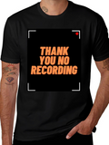 Thank You No Recording Graphic Tee