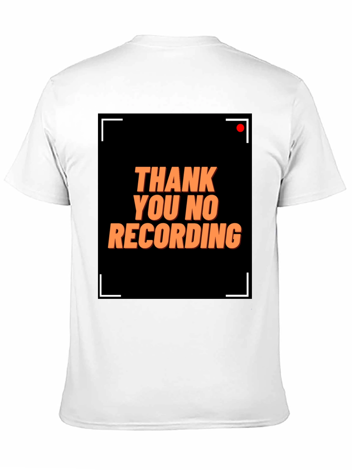Thank You No Recording Graphic Tee