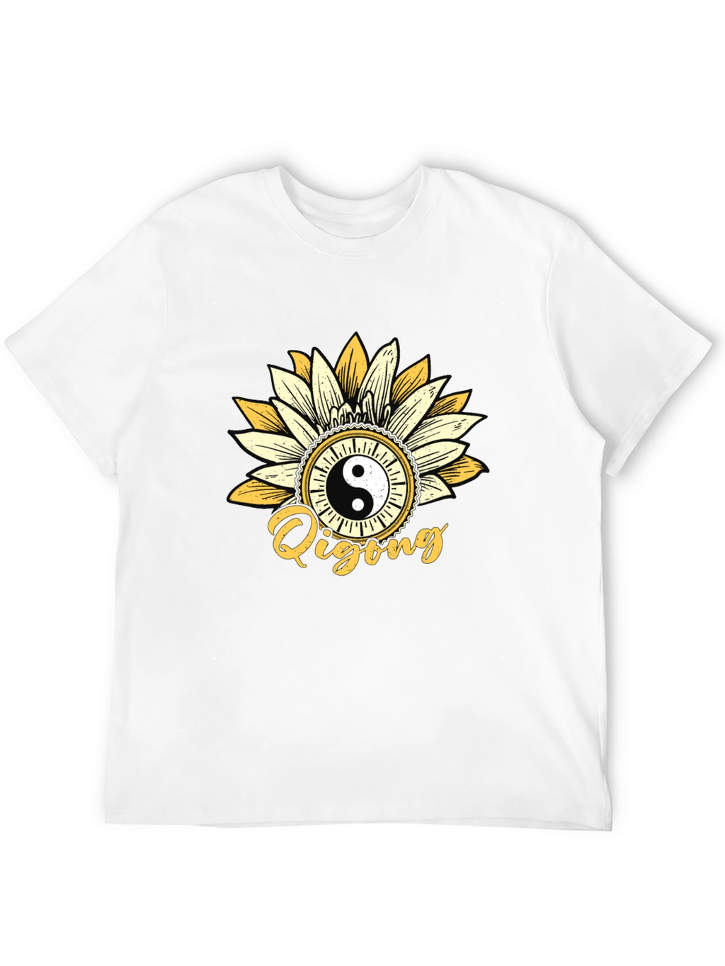 Yin Yang Qigong Sunflower Graphic Tee