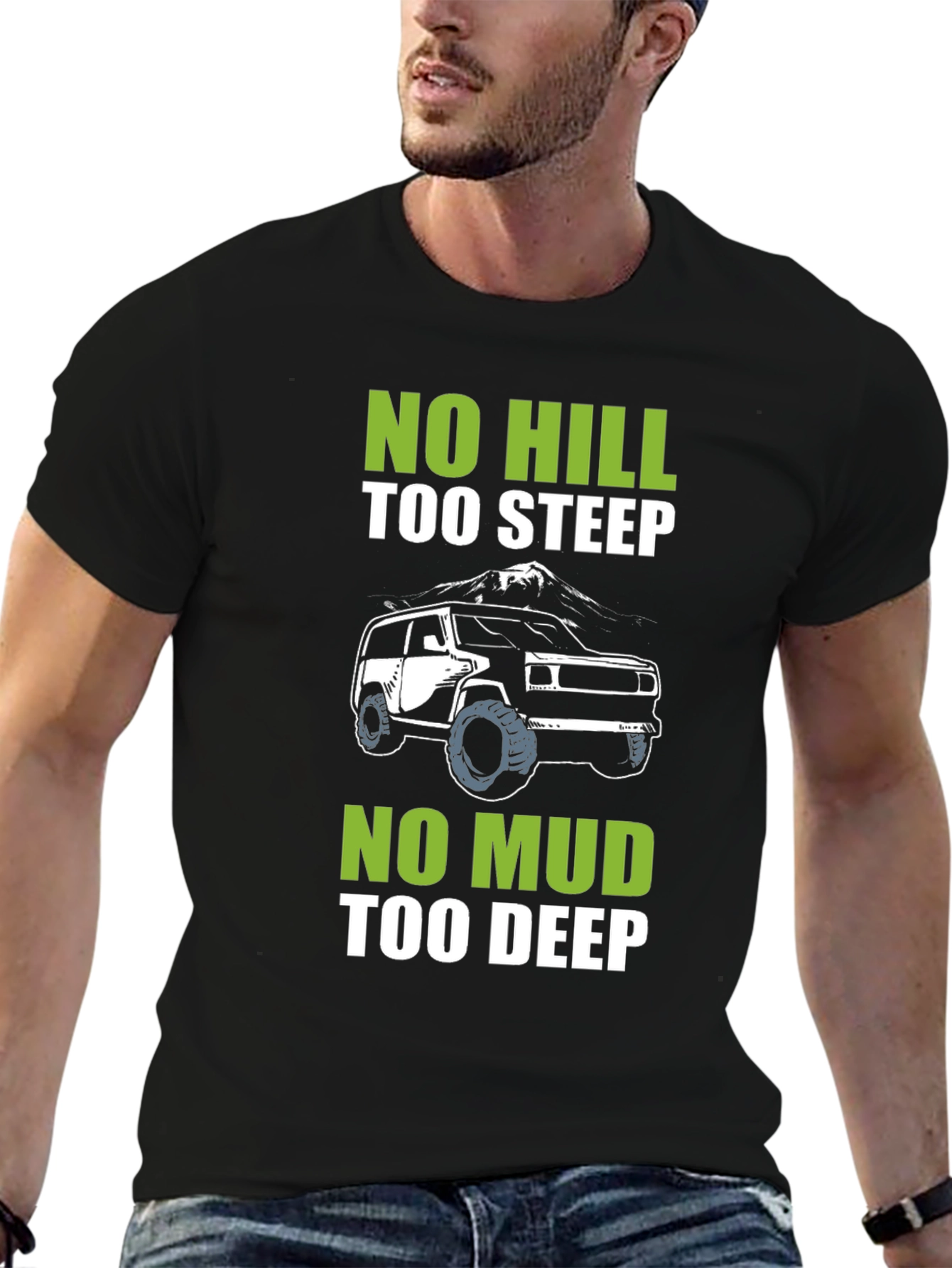 No Hill Too Steep Off-Roading T-Shirt
