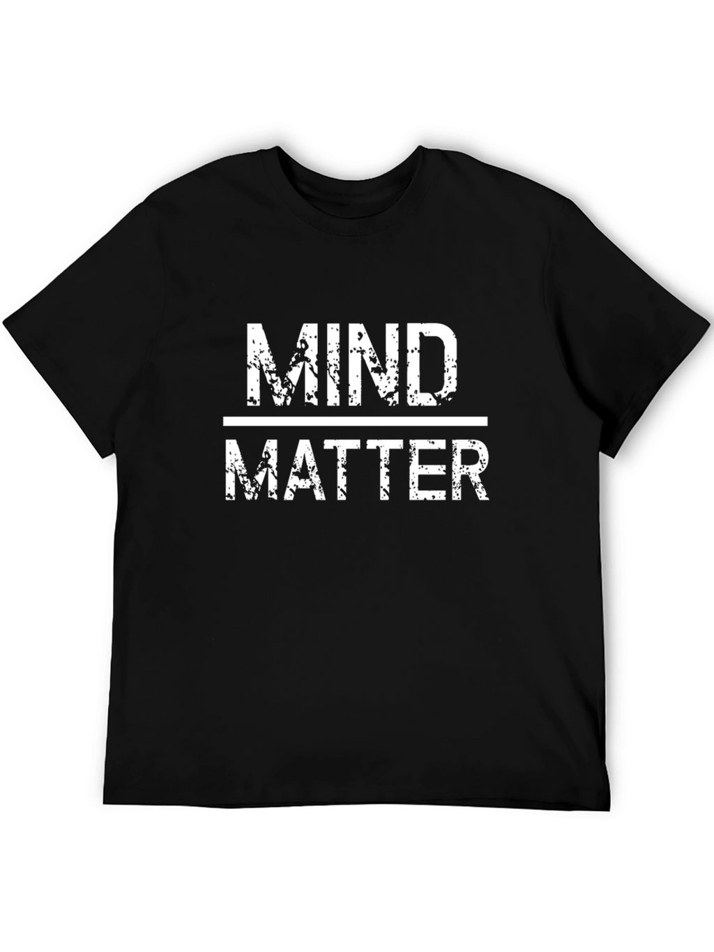 Mind Over Matter Graphic Tee - Black Cotton T-Shirt