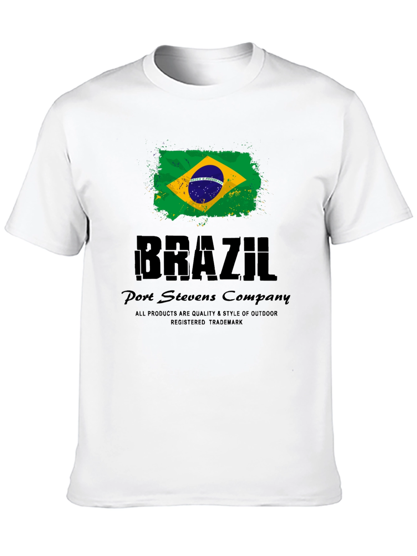 Brazil Flag T-Shirt - Port Stevens Company