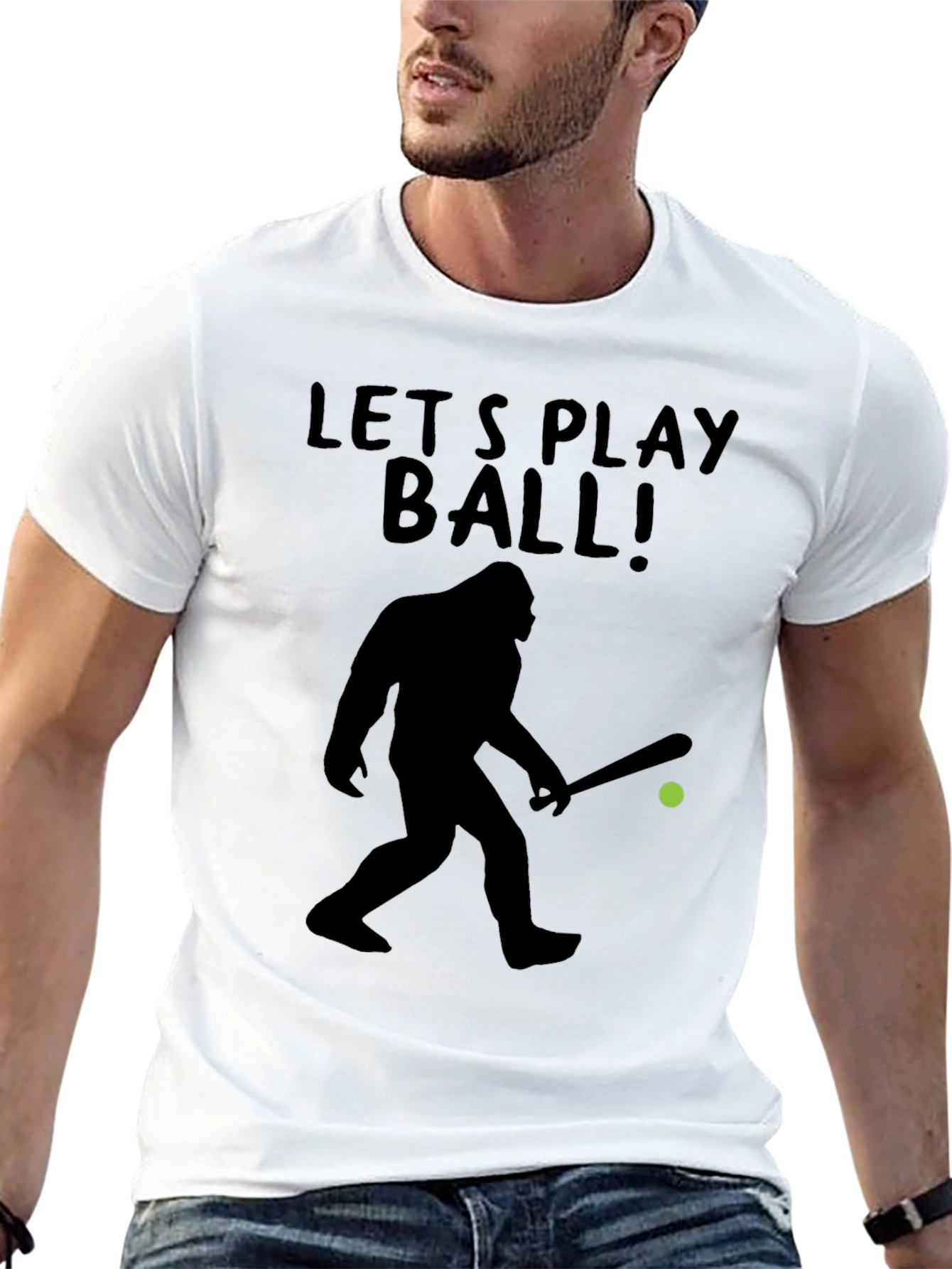 Lets Play Ball Bigfoot T-Shirt
