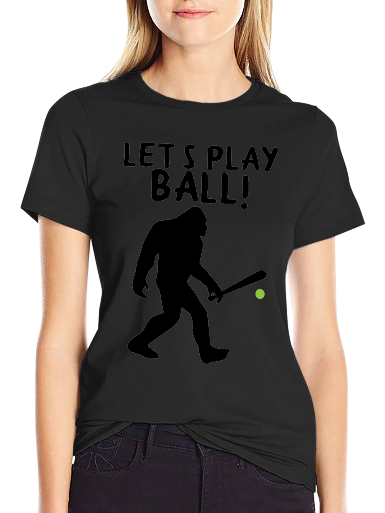 Lets Play Ball Bigfoot T-Shirt
