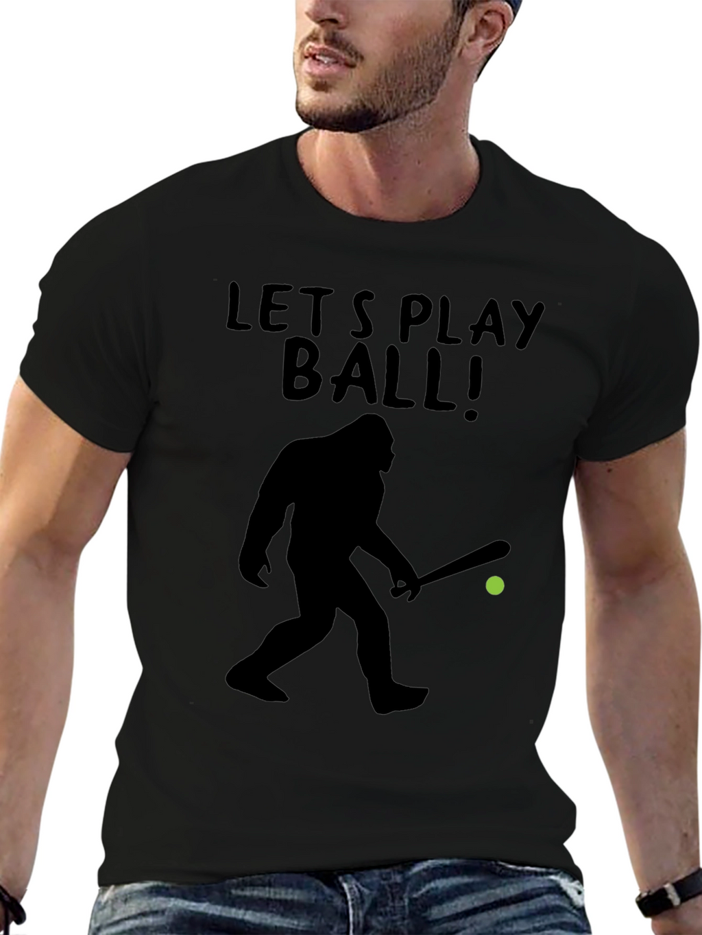 Lets Play Ball Bigfoot T-Shirt