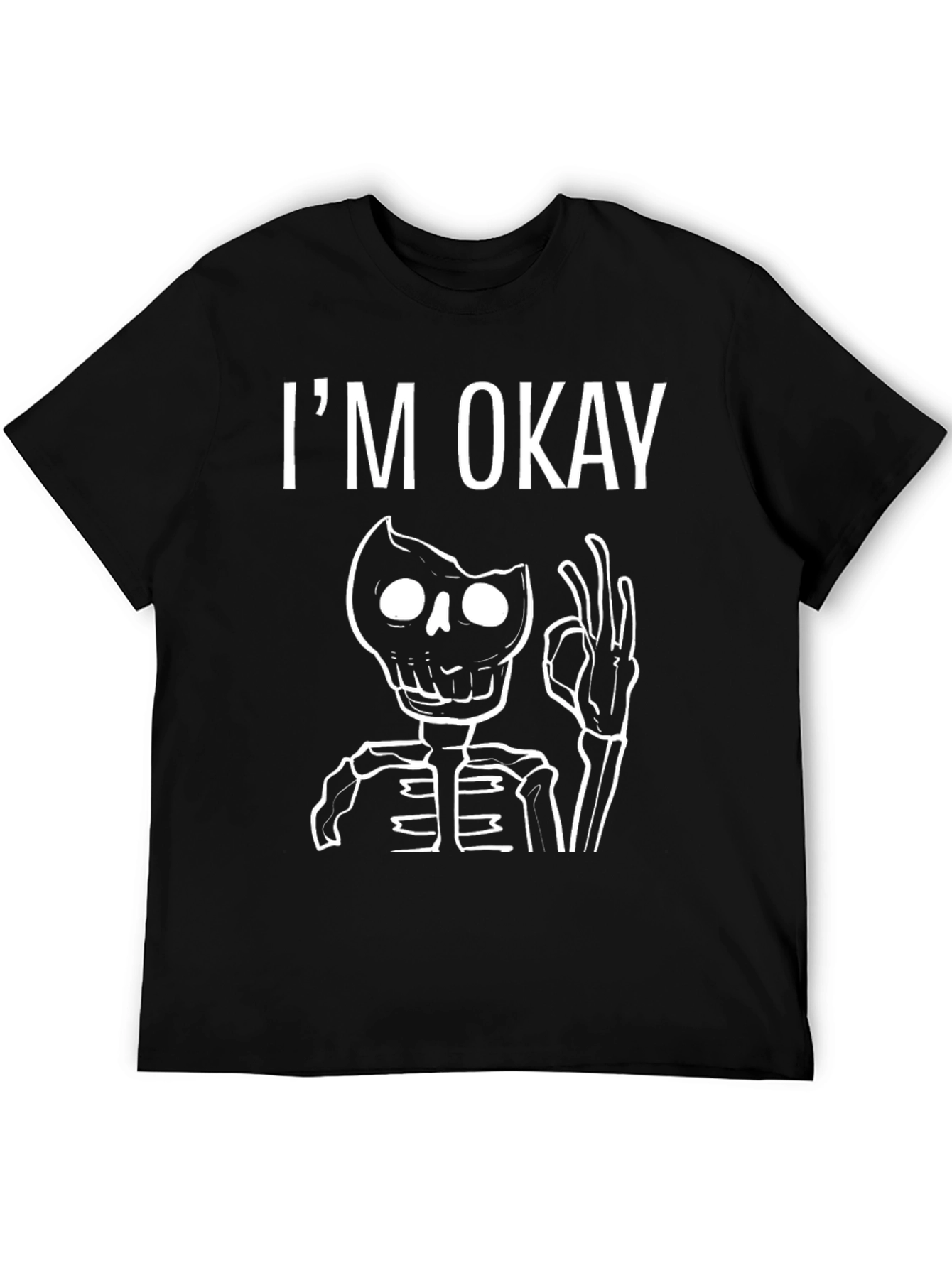 Im Okay Skeleton Graphic Tee