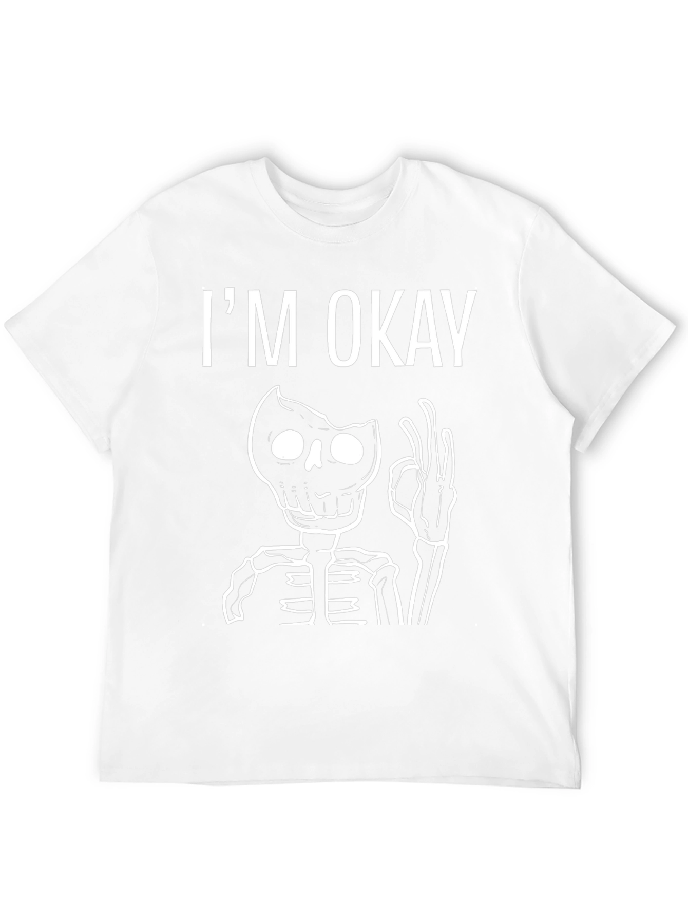 Im Okay Skeleton Graphic Tee