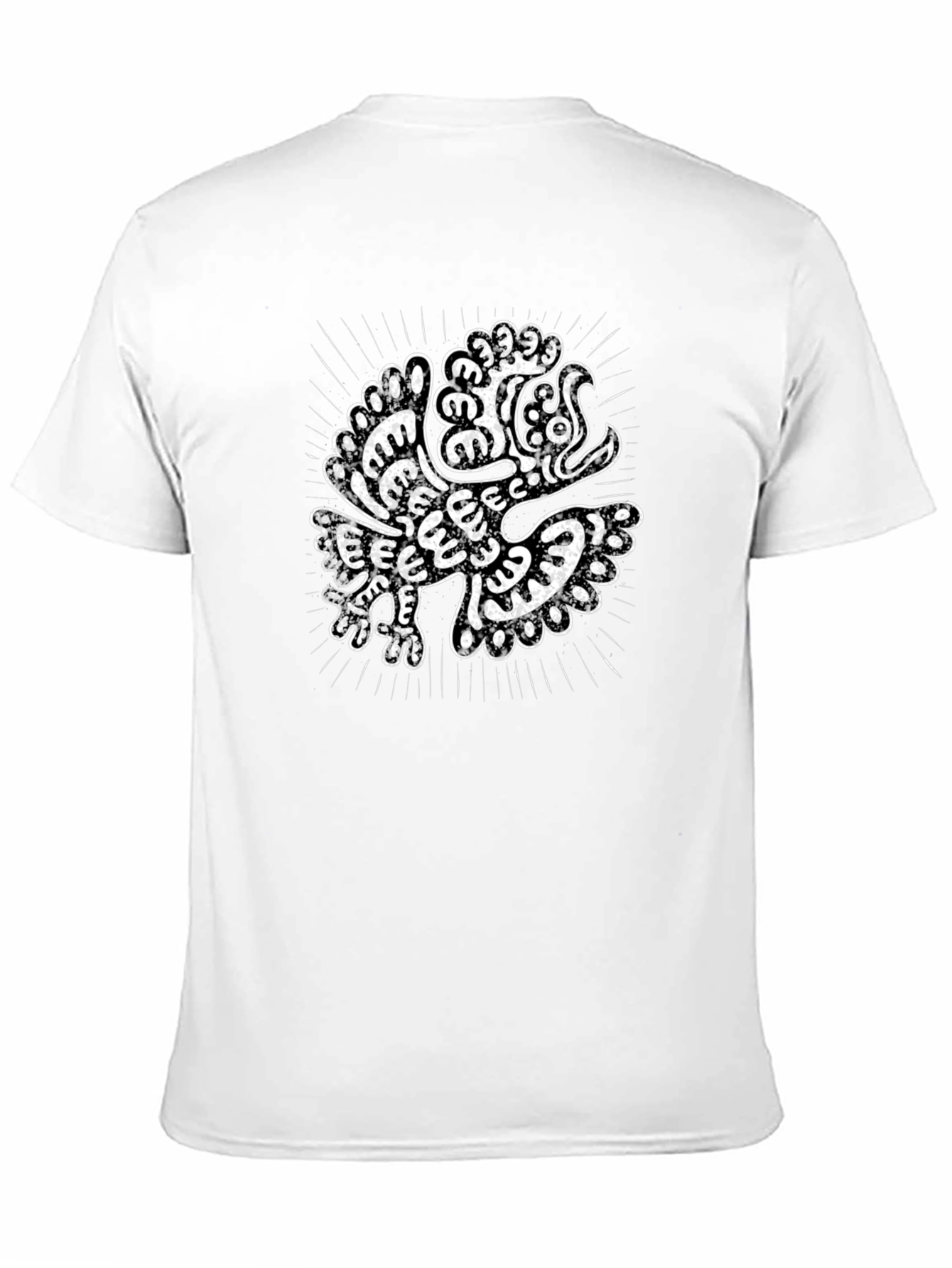 Aztec Eagle Graphic Black T-Shirt