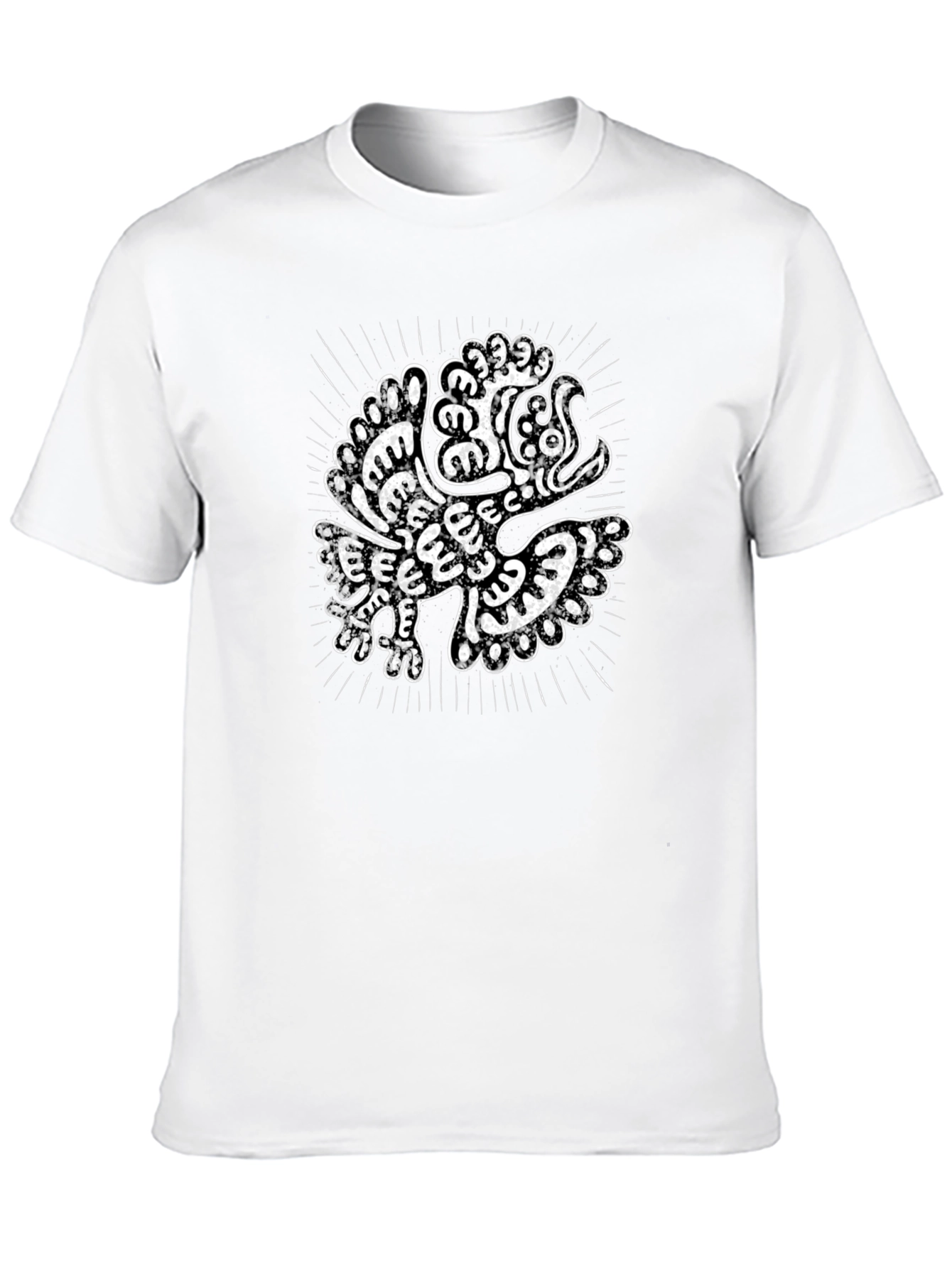 Aztec Eagle Graphic Black T-Shirt