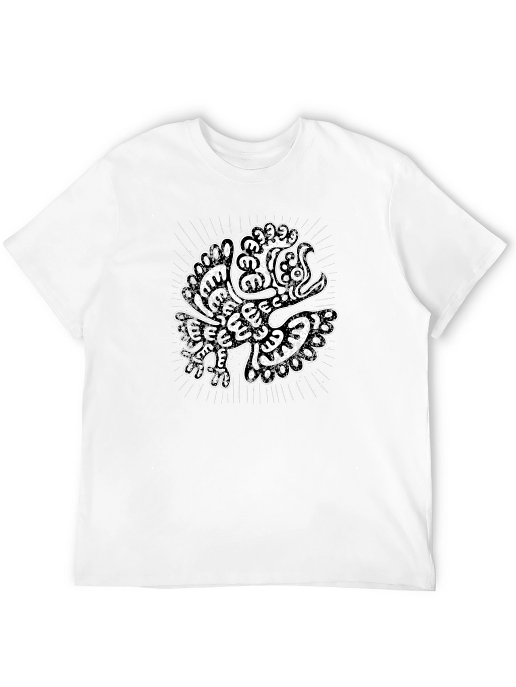 Aztec Eagle Graphic Black T-Shirt
