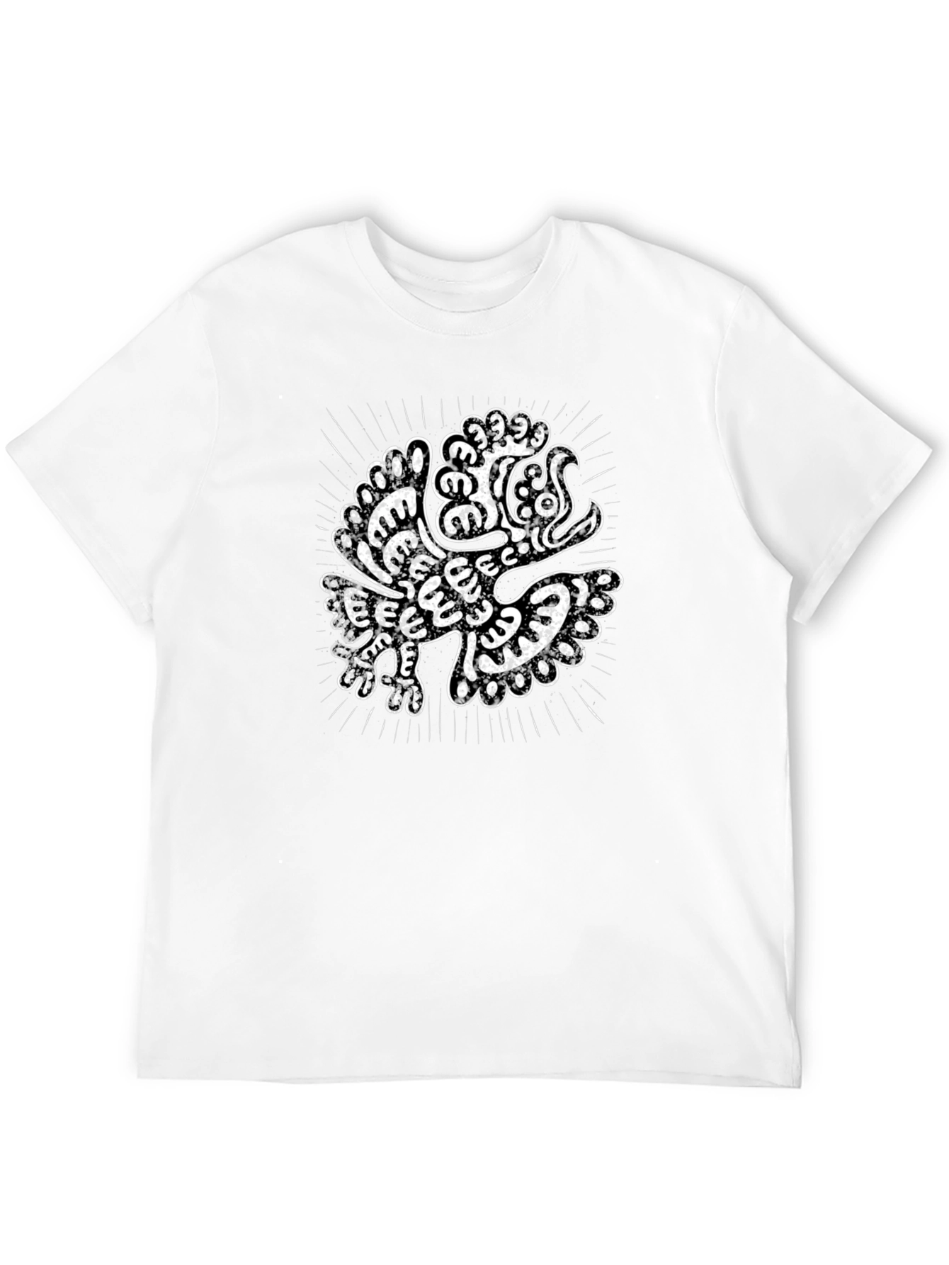Aztec Eagle Graphic Black T-Shirt