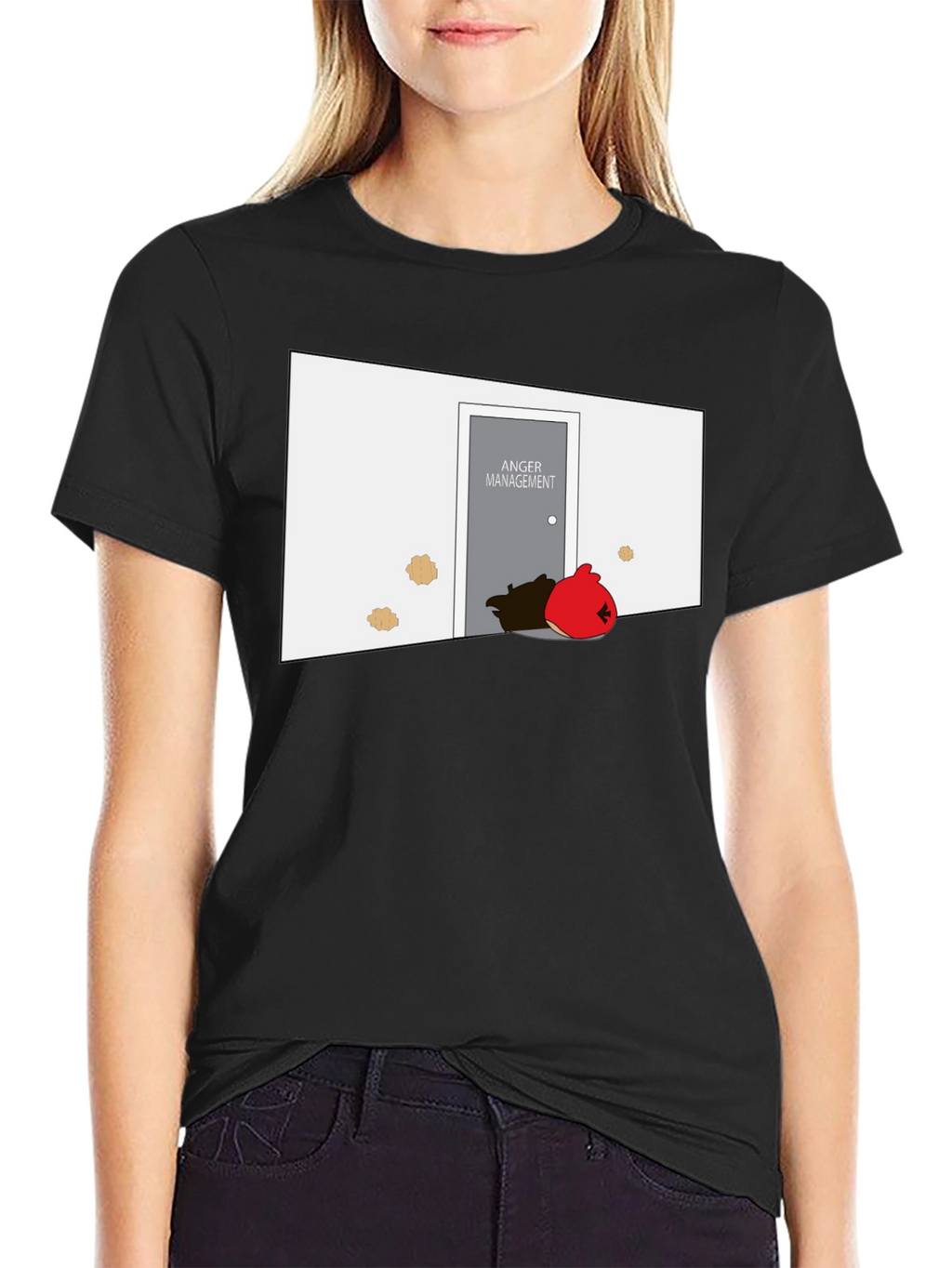 Anger Management T-Shirt: Red Bird Humor Tee