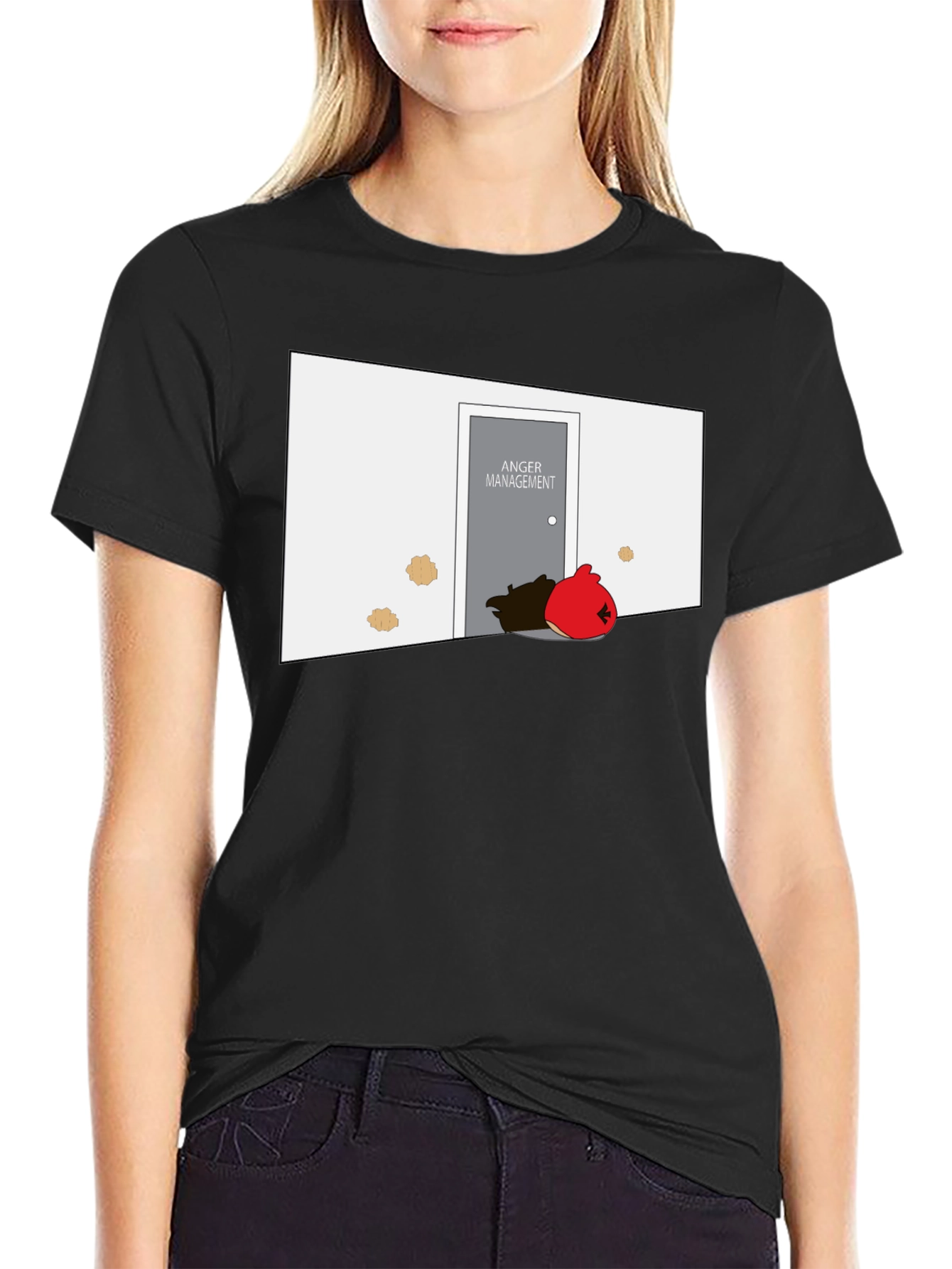 Anger Management T-Shirt: Red Bird Humor Tee