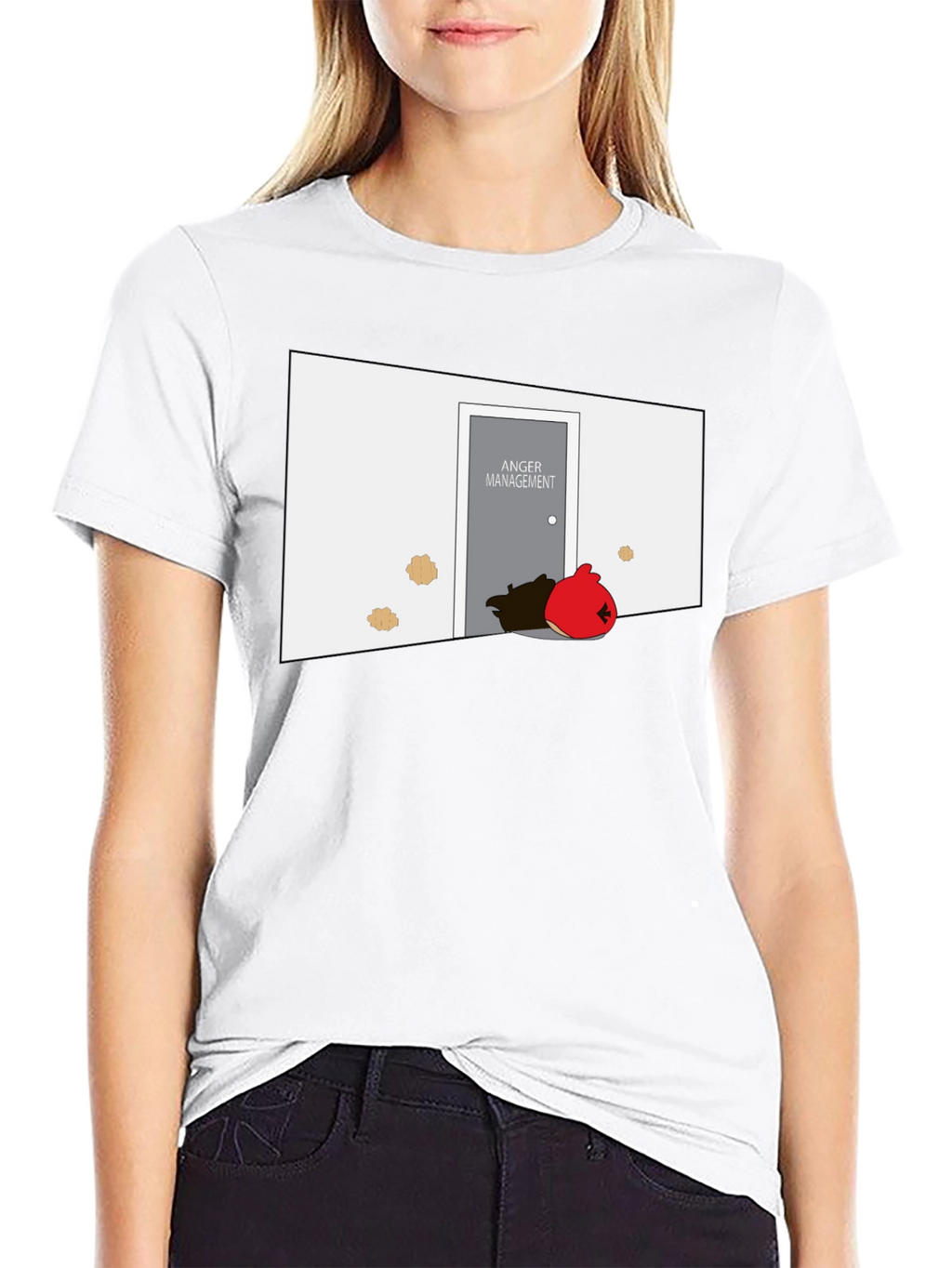 Anger Management T-Shirt: Red Bird Humor Tee