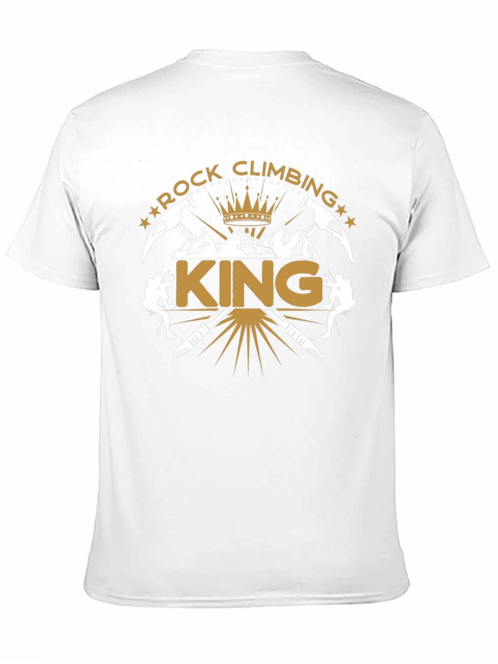 Rock Climbing King Black T-Shirt