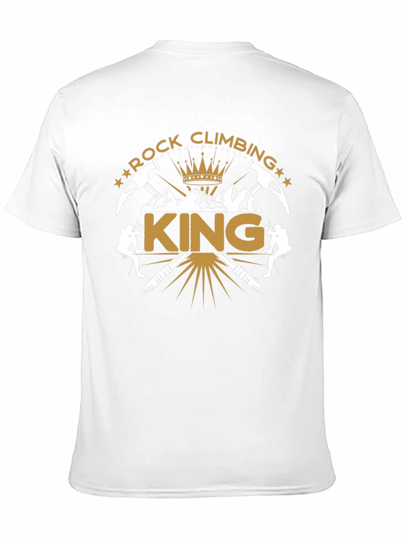 Rock Climbing King Black T-Shirt