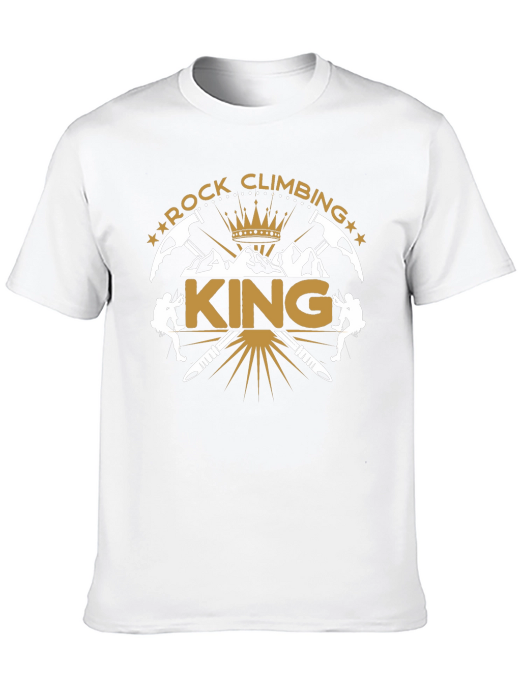Rock Climbing King Black T-Shirt