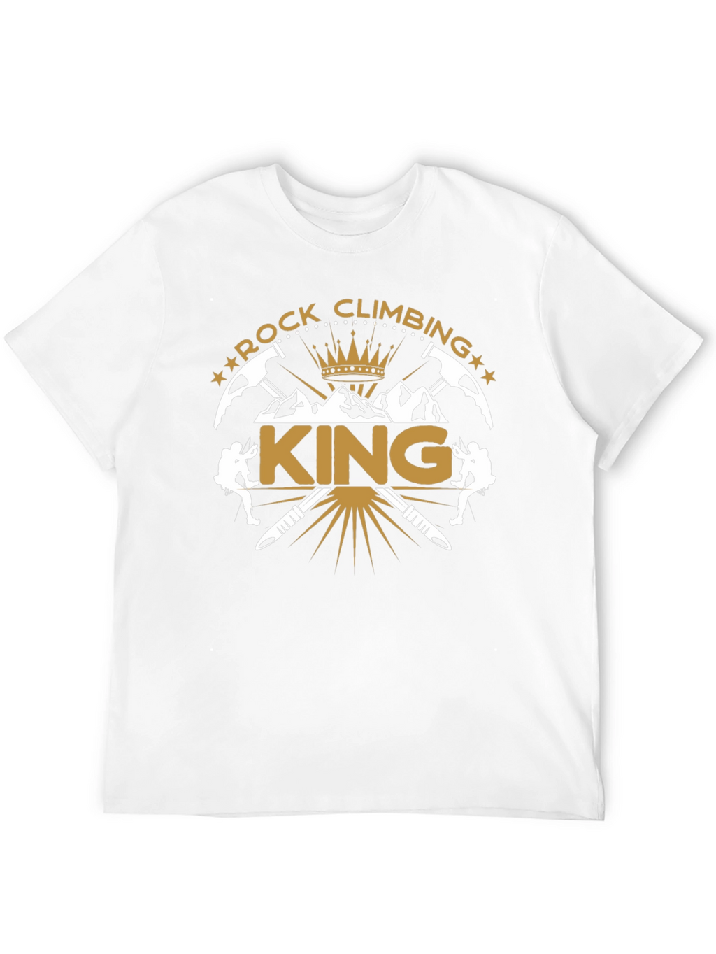 Rock Climbing King Black T-Shirt