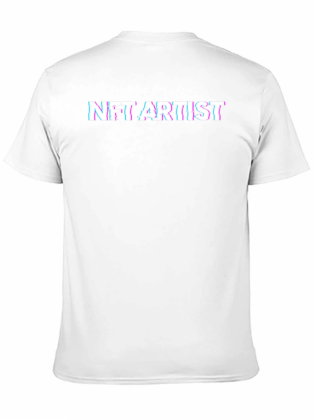 NFT Artist Glitch Text Black T-Shirt