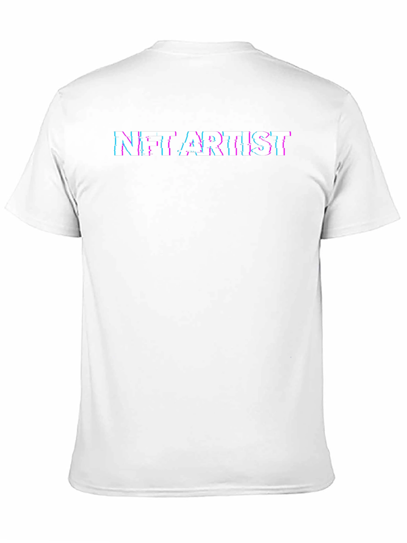 NFT Artist Glitch Text Black T-Shirt