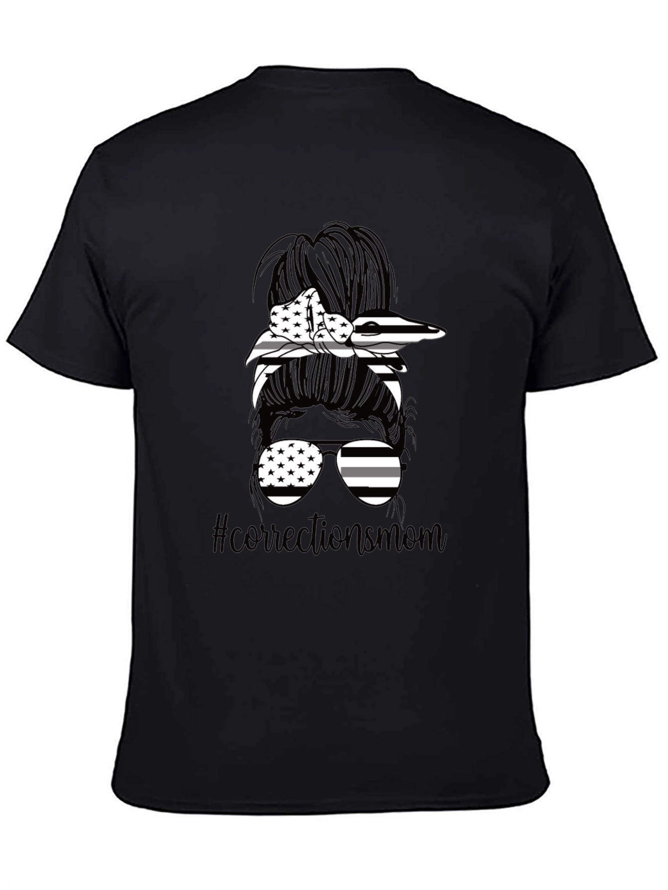 Corrections Mom Messy Bun T-Shirt