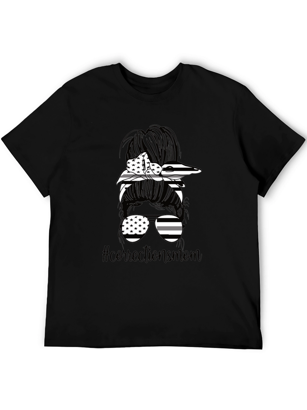 Corrections Mom Messy Bun T-Shirt