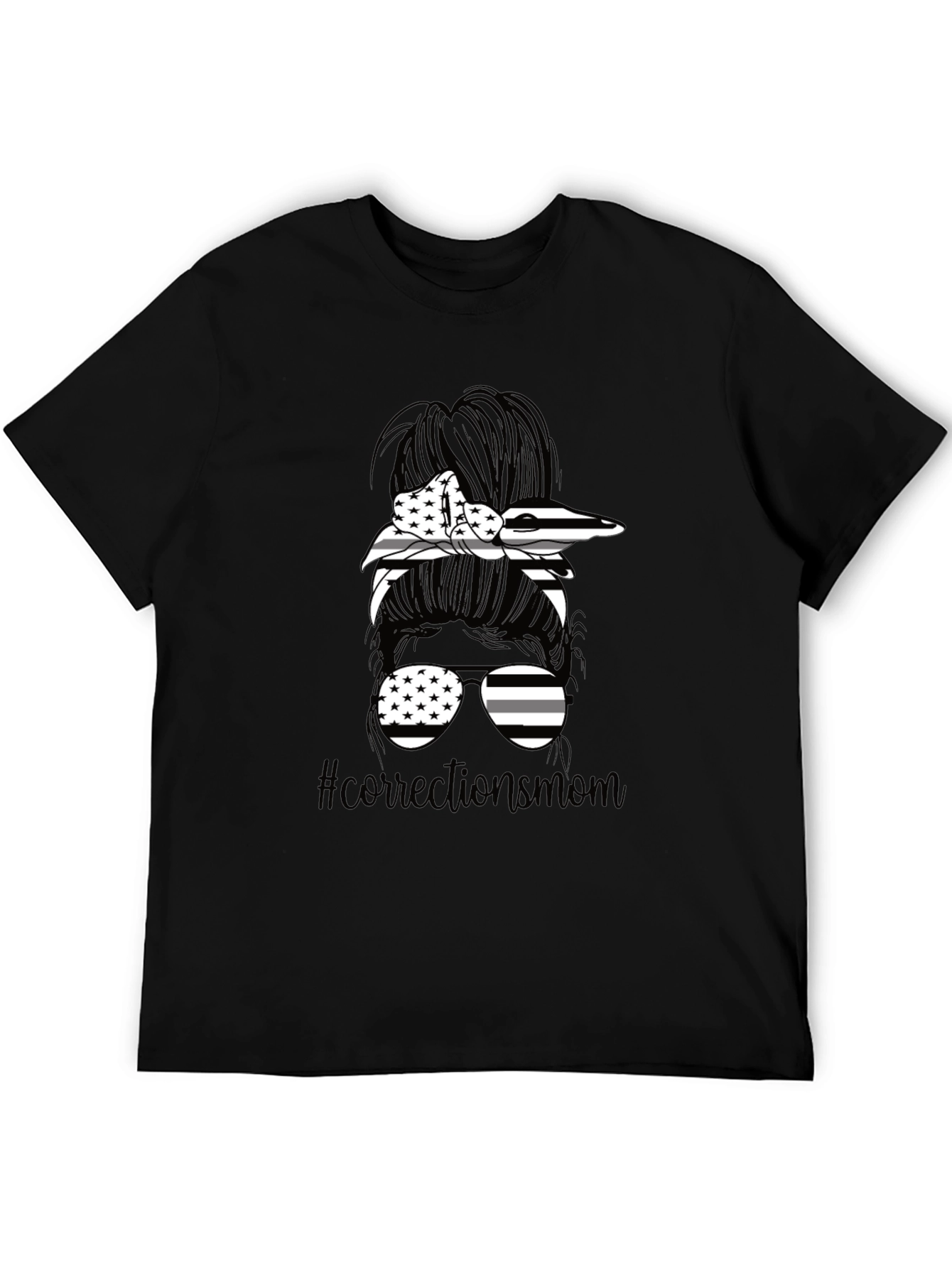 Corrections Mom Messy Bun T-Shirt