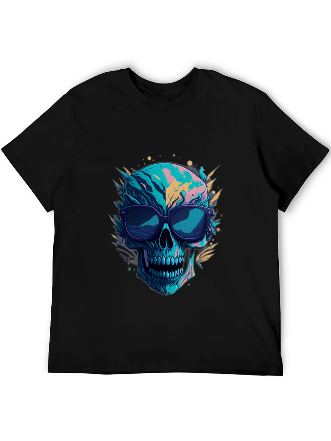 Skull Graphic Tee - Cool Sunglasses Design