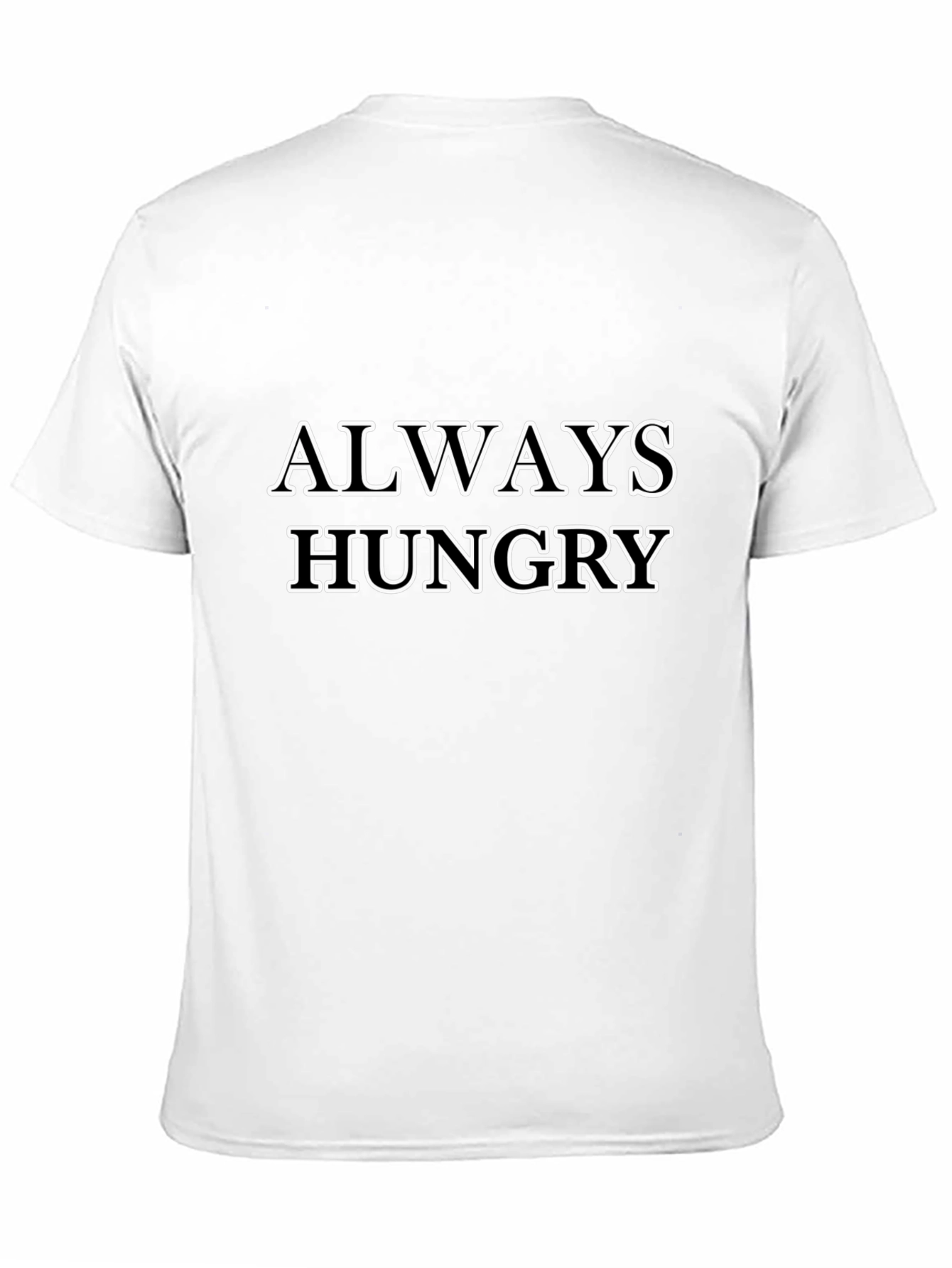 Always Hungry Graphic Tee - Black Cotton T-Shirt