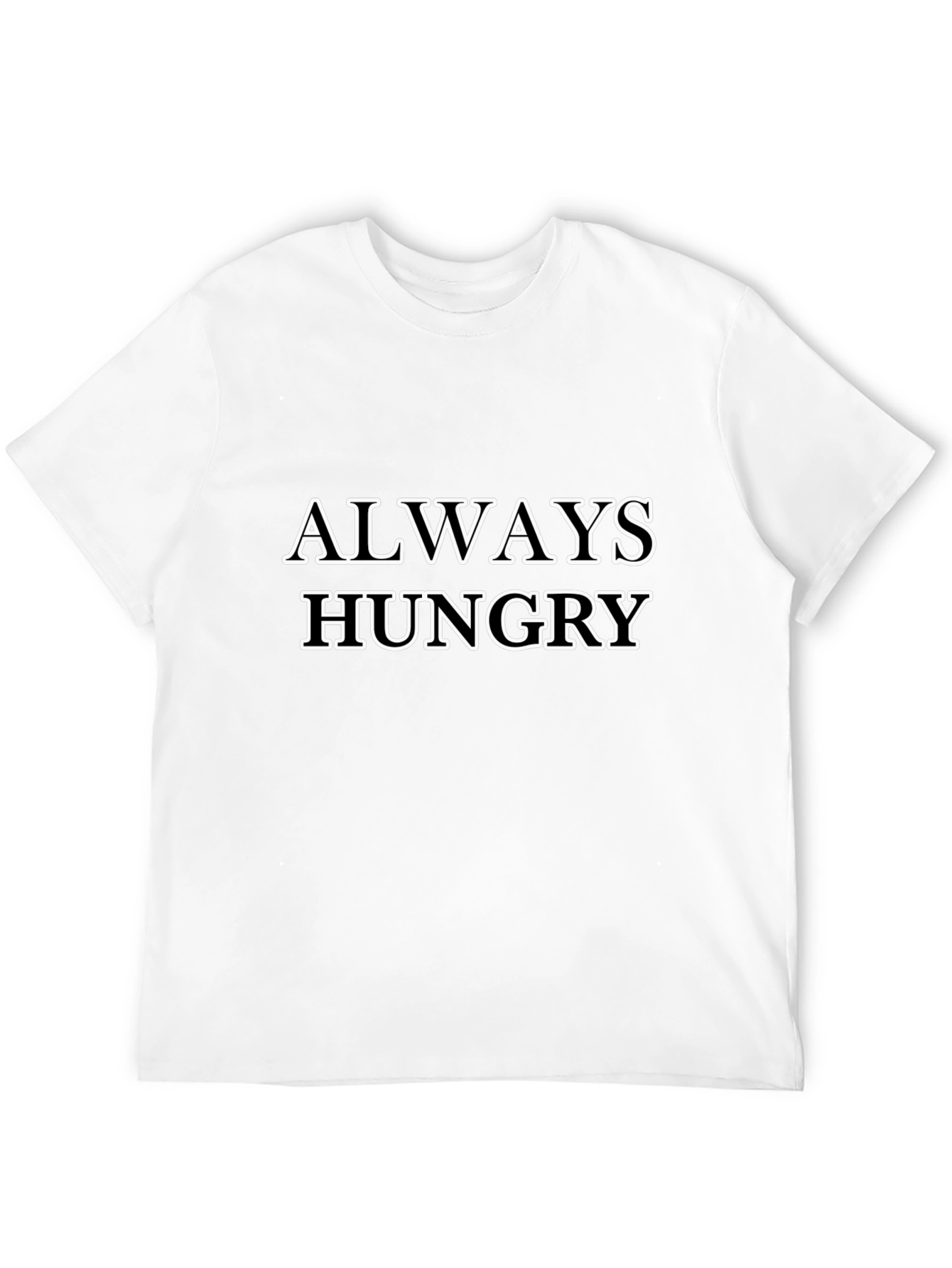 Always Hungry Graphic Tee - Black Cotton T-Shirt