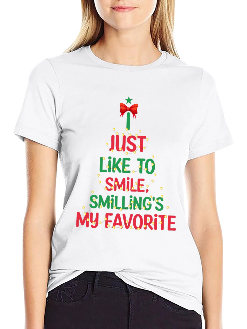 Christmas T-Shirt: Smilings My Favorite Tee