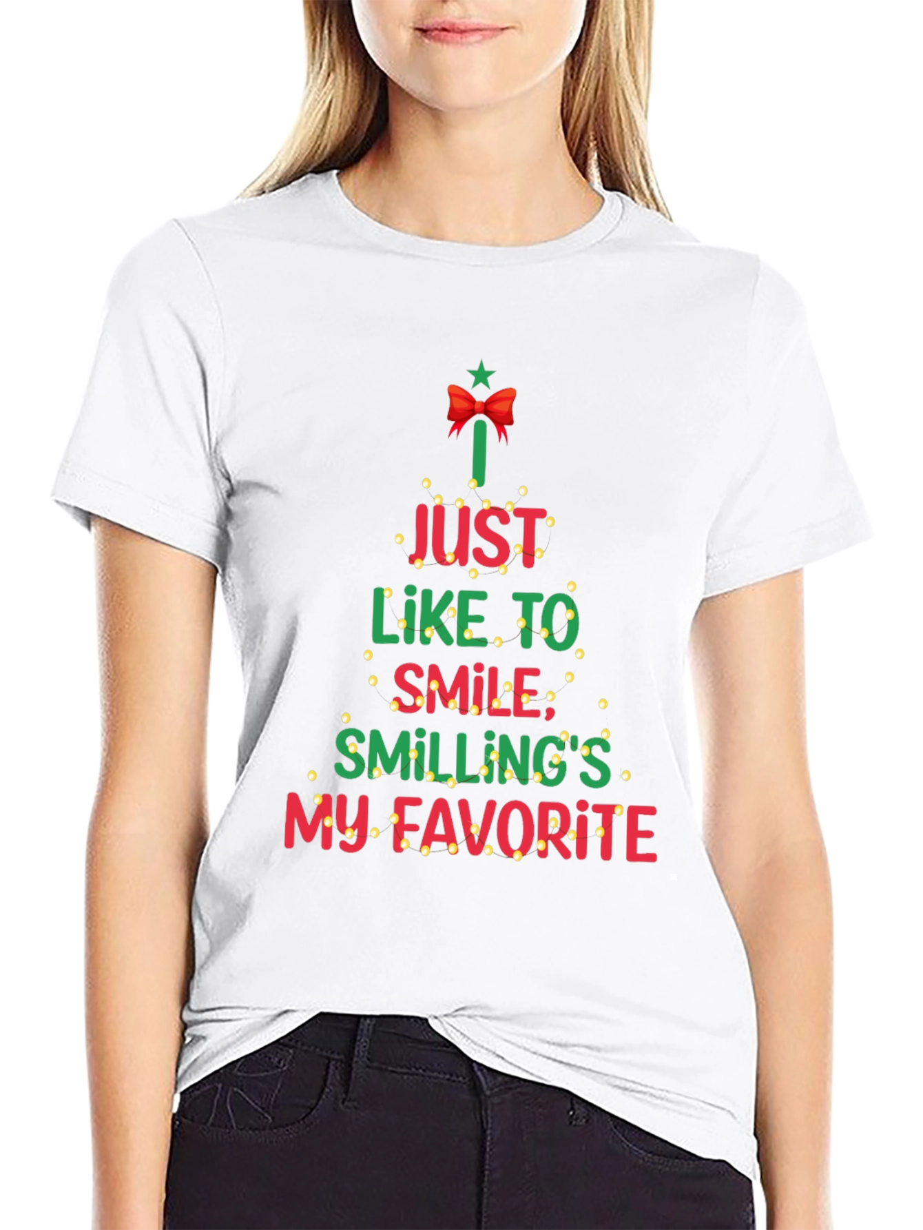 Christmas T-Shirt: Smilings My Favorite Tee