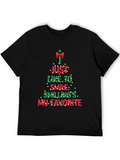 Christmas T-Shirt: Smilings My Favorite Tee