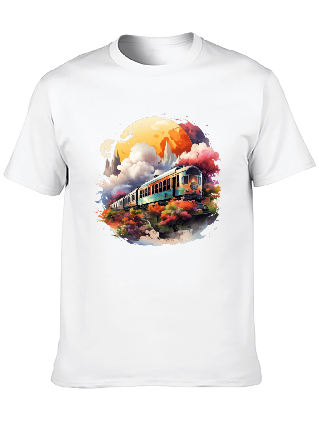 Scenic Train Ride Graphic Tee - Unique Design!